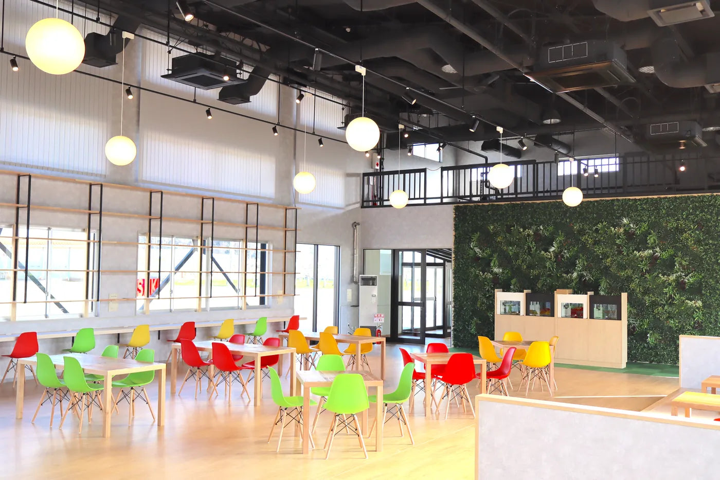 Cafe interior at Fujisaki Aquaponics Town